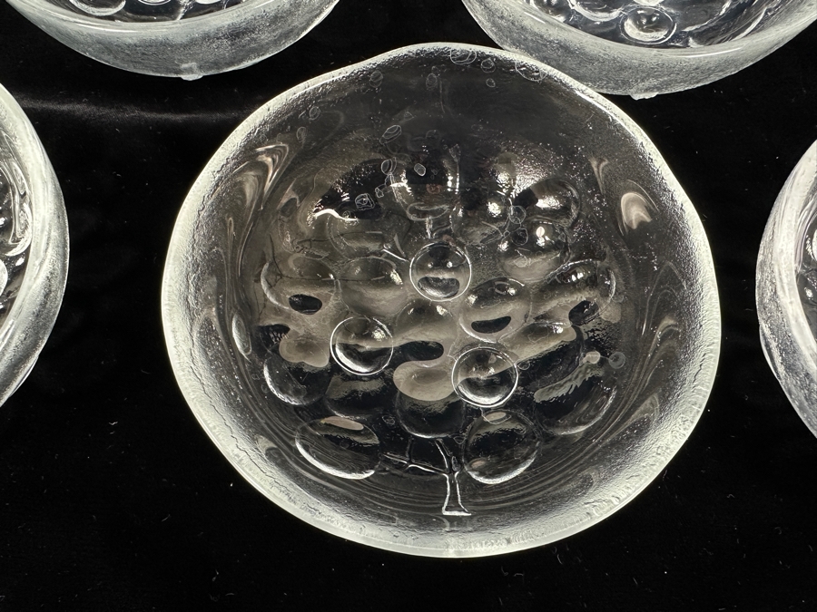 Just Added - (10) Kosta Boda Sweden Grape Small Fruit Dessert Bowls 5 1/4W Replacements Value $899 [Photo 4]