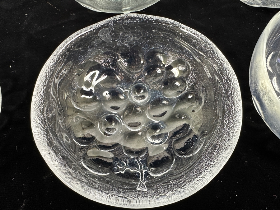 Just Added - (10) Kosta Boda Sweden Grape Small Fruit Dessert Bowls 5 1/4W Replacements Value $899 [Photo 3]