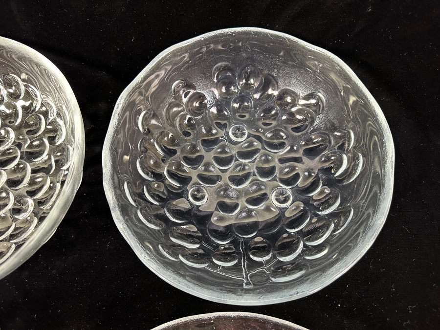 Just Added - (4) Kosta Boda Sweden Grape Bowls (1) 10 3/8W, (1) 7W & (2) 9.5W [Photo 3]
