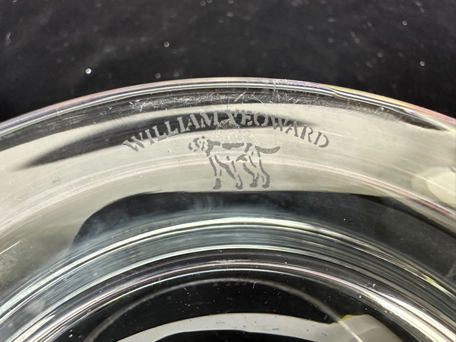 Just Added - William Yeoward Crystal Bowl Vase With Flower Frog 6W X 3 7/8H [Photo 8]