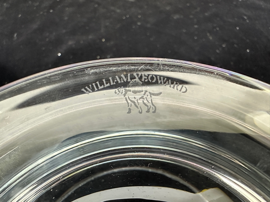 Just Added - William Yeoward Crystal Bowl Vase With Flower Frog 6W X 3 7/8H [Photo 9]
