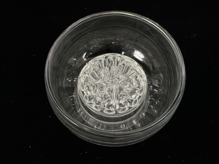 Just Added - William Yeoward Crystal Bowl Vase With Flower Frog 6W X 3 7/8H [Photo 4]