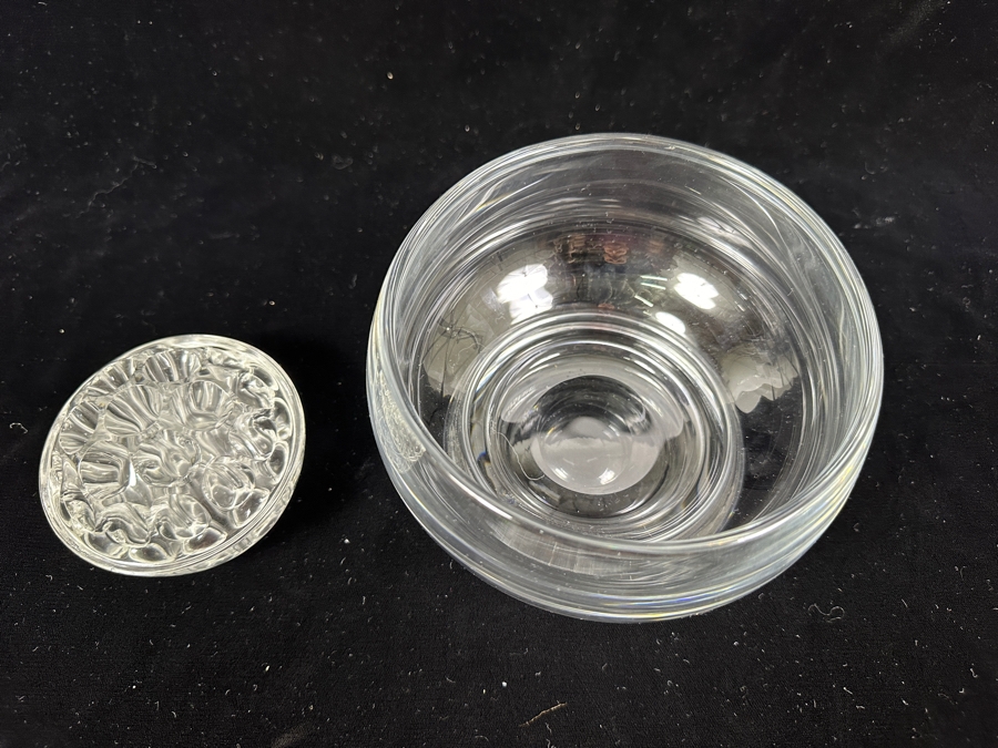 Just Added - William Yeoward Crystal Bowl Vase With Flower Frog 6W X 3 7/8H [Photo 7]