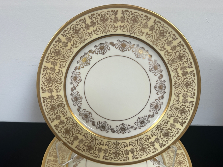 Just Added - (11) Heinrich & Co. Selb Bavaria Pickard Gilt Dinner Plates 10 7/8W Estimate $500 [Photo 2]