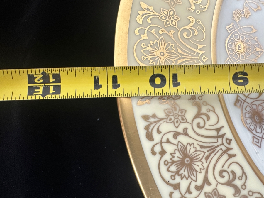 Just Added - (11) Heinrich & Co. Selb Bavaria Pickard Gilt Dinner Plates 10 7/8W Estimate $500 [Photo 6]
