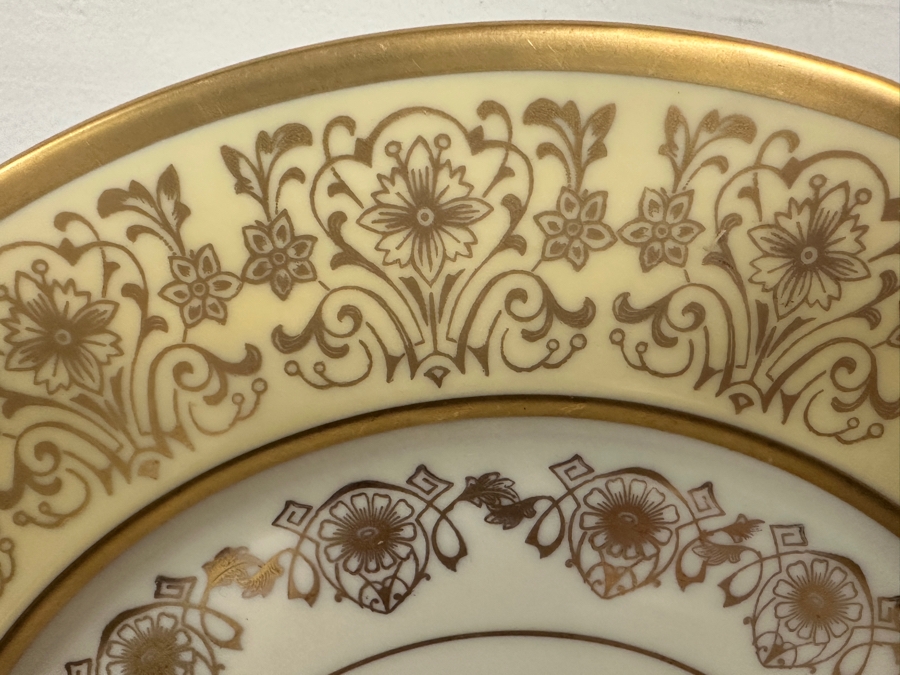 Just Added - (11) Heinrich & Co. Selb Bavaria Pickard Gilt Dinner Plates 10 7/8W Estimate $500 [Photo 3]