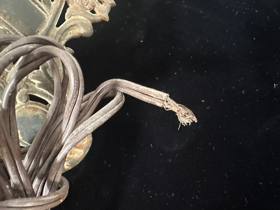 Just Added - Antique Spirit Kerosene Lamp Featuring A Cherub Figure Converted To A Lamp But Needs Rewiring 28'H [Photo 9]