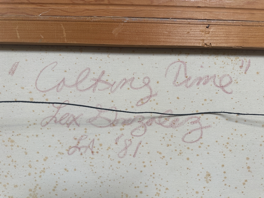 Just Added - Felix (Lex) Gonzalez (B. 1938) Original Oil Painting On Canvas Of Horses Titled 'Colting Time' Dated 1981 Los Angeles, CA 36 X 24 Framed 44 X 32 Retailed For $950 [Photo 12]