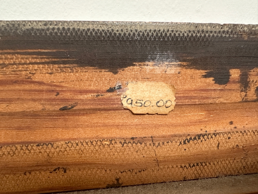 Just Added - Felix (Lex) Gonzalez (B. 1938) Original Oil Painting On Canvas Of Horses Titled 'Colting Time' Dated 1981 Los Angeles, CA 36 X 24 Framed 44 X 32 Retailed For $950 [Photo 16]