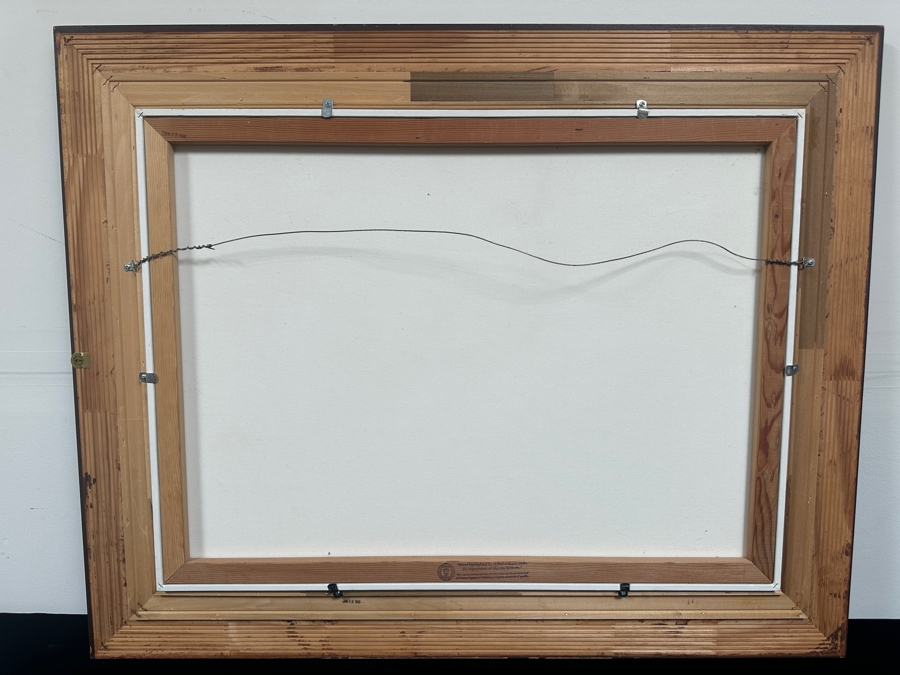 Just Added - Thomas Kinkade (1958-2012, American) Hand Signed Limited Edition Canvas Print Titled 'Spring Gate' 34 X 25 Framed 43 X 34.5 [Photo 17]