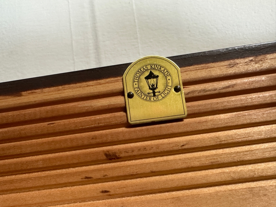 Just Added - Thomas Kinkade (1958-2012, American) Hand Signed Limited Edition Canvas Print Titled 'Spring Gate' 34 X 25 Framed 43 X 34.5 [Photo 12]