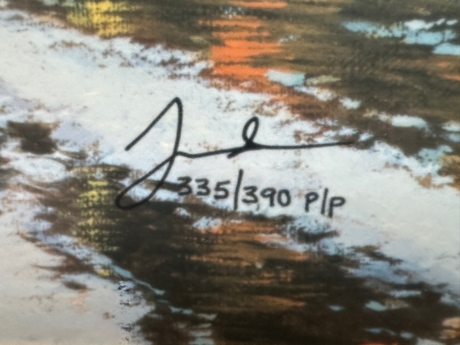 Just Added - Thomas Kinkade (1958-2012, American) Hand Signed Limited Edition Print Titled 'Main Street Matinee' Numbered 335 Of 390 P/P 26.5 X 17.5 Framed 37.5 X 28.5 [Photo 8]