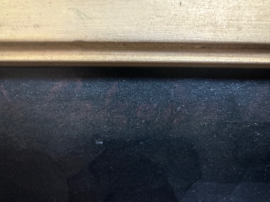 Just Added - Karl (Carl) von Calzada (B. 1824, Austrian) Antique Original Oil Painting On Canvas Signed And Dated 1868 Lower Left (Vertically) 20W X 26H In Antique Gilt Frame 30.5 X 36.5 [Photo 17]