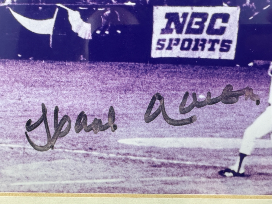 Just Added - Hand Signed Hank Aaron #44 Atlanta Braves Photograph With Field Of Dreams Certificate Of Authenticity 13 X 16 [Photo 7]