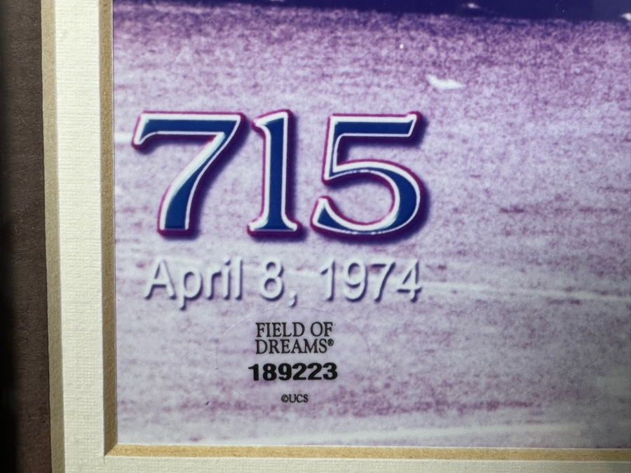 Just Added - Hand Signed Hank Aaron #44 Atlanta Braves Photograph With Field Of Dreams Certificate Of Authenticity 13 X 16 [Photo 9]