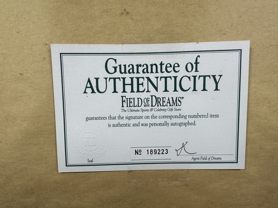 Just Added - Hand Signed Hank Aaron #44 Atlanta Braves Photograph With Field Of Dreams Certificate Of Authenticity 13 X 16 [Photo 13]