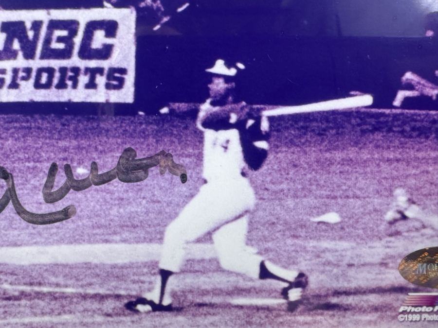 Just Added - Hand Signed Hank Aaron #44 Atlanta Braves Photograph With Field Of Dreams Certificate Of Authenticity 13 X 16 [Photo 11]