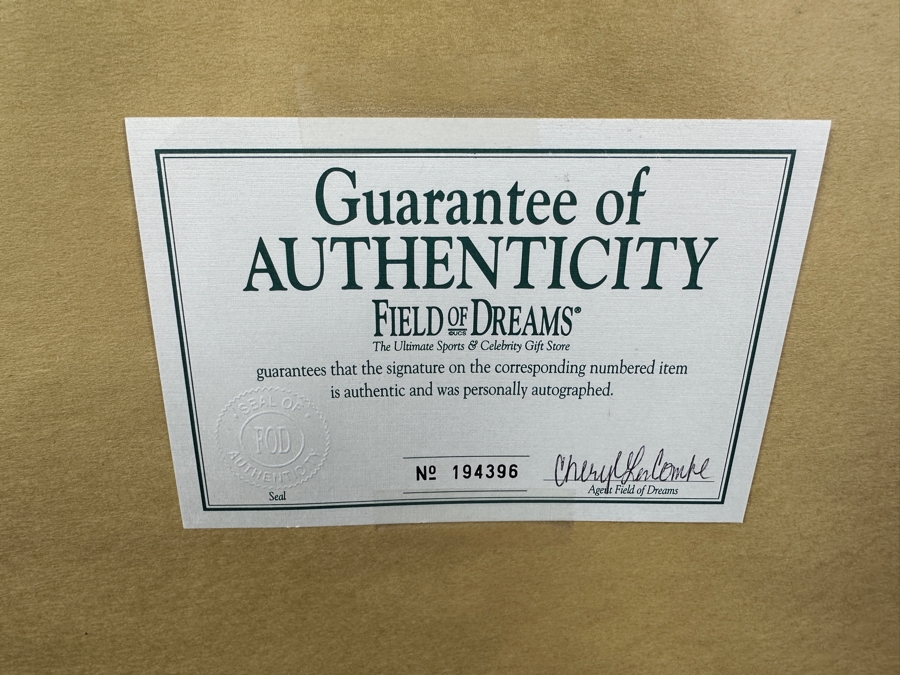 Just Added - Hand Signed Yogi Berra & Don Larsen 1956 World Series Perfect Game Photograph Signed By Yogi Berra And Don Larsen With Field Of Dreams Certificate Of Authenticity 17 X 20 [Photo 11]