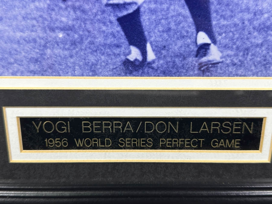 Just Added - Hand Signed Yogi Berra & Don Larsen 1956 World Series Perfect Game Photograph Signed By Yogi Berra And Don Larsen With Field Of Dreams Certificate Of Authenticity 17 X 20 [Photo 7]
