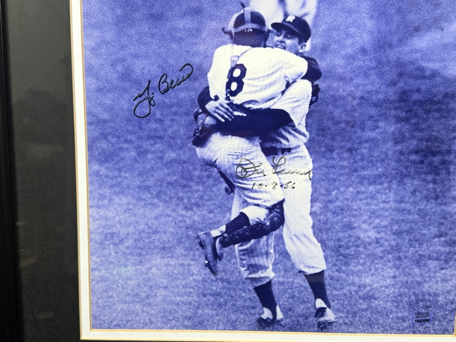 Just Added - Hand Signed Yogi Berra & Don Larsen 1956 World Series Perfect Game Photograph Signed By Yogi Berra And Don Larsen With Field Of Dreams Certificate Of Authenticity 17 X 20 [Photo 4]
