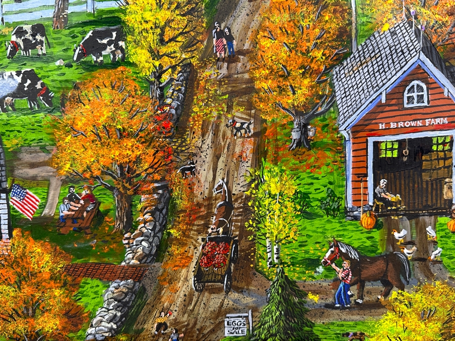 Just Added - Original Folk Art Panting On Paper by Erik Mattice [Photo 5]