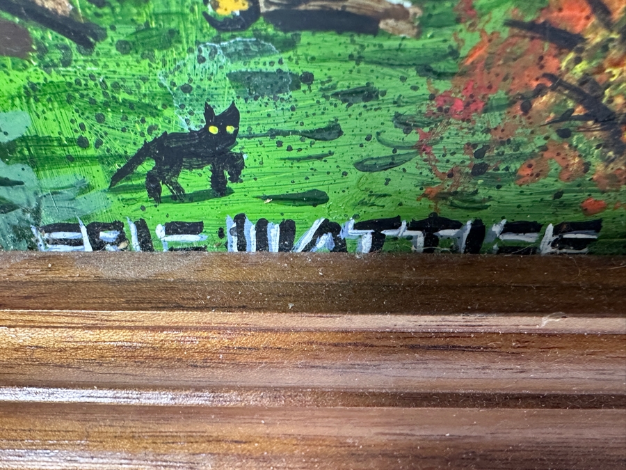 Just Added - Original Folk Art Panting On Paper by Erik Mattice [Photo 14]