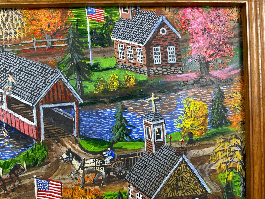 Just Added - Original Folk Art Panting On Paper by Erik Mattice [Photo 10]