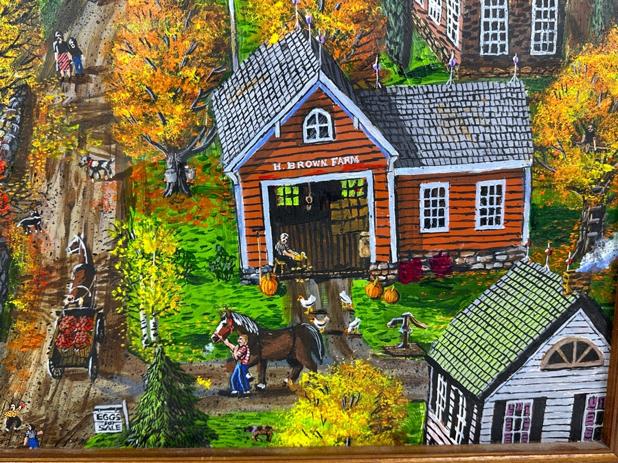 Just Added - Original Folk Art Panting On Paper by Erik Mattice [Photo 4]