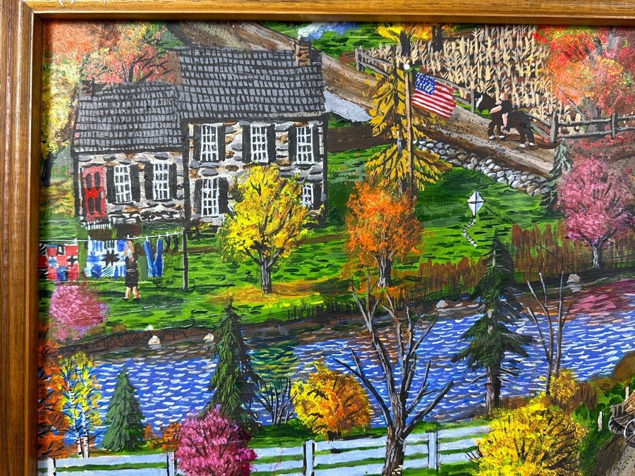 Just Added - Original Folk Art Panting On Paper by Erik Mattice [Photo 7]