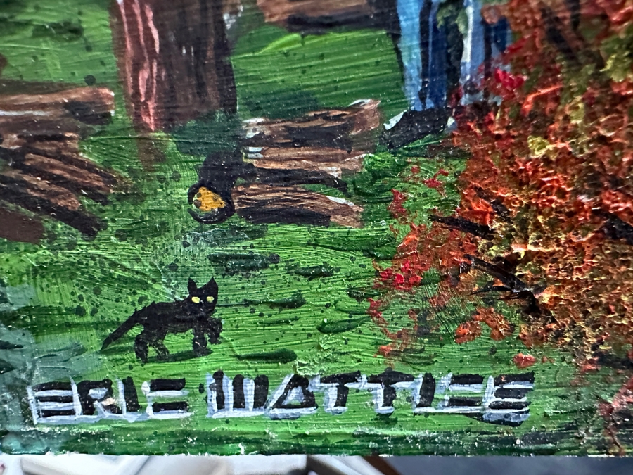 Just Added - Original Folk Art Panting On Paper by Erik Mattice [Photo 16]