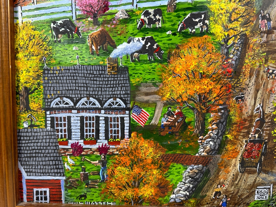 Just Added - Original Folk Art Panting On Paper by Erik Mattice [Photo 6]