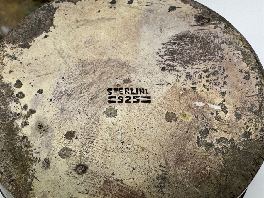 Just Added - Vintage Sterling Silver Overlay Glasses Total Sterling Weight W/O Glass 343.7g Missing One Glass Piece [Photo 11]