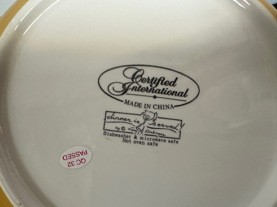 Just Added - Certified International Tracy Flickinger 'Dinner is Served' Set of (6) Bowls, (2) Plates and Serving Dishes [Photo 7]