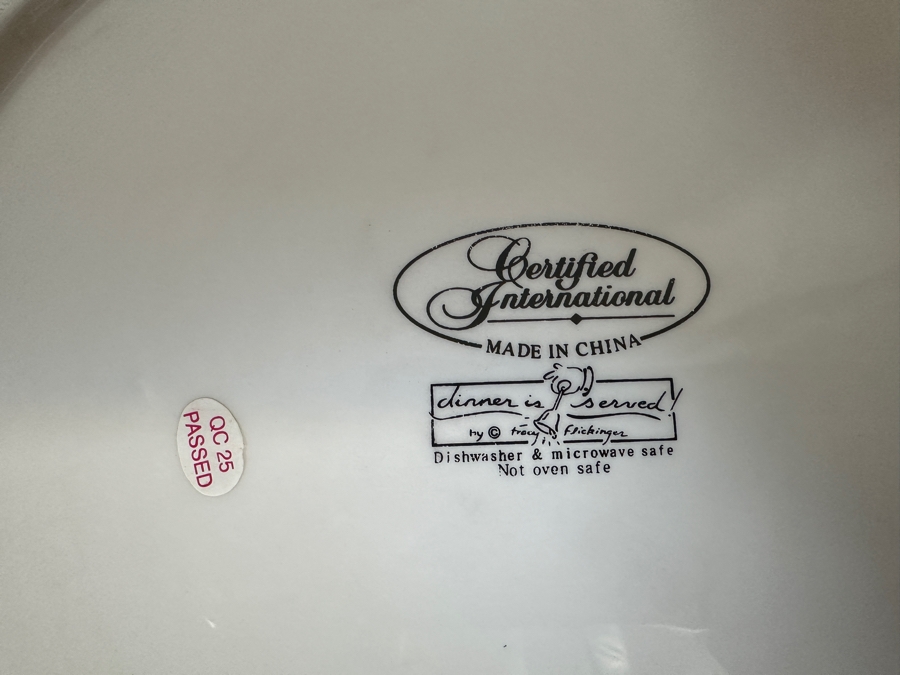 Just Added - Certified International Tracy Flickinger 'Dinner is Served' Set of (6) Bowls, (2) Plates and Serving Dishes [Photo 6]