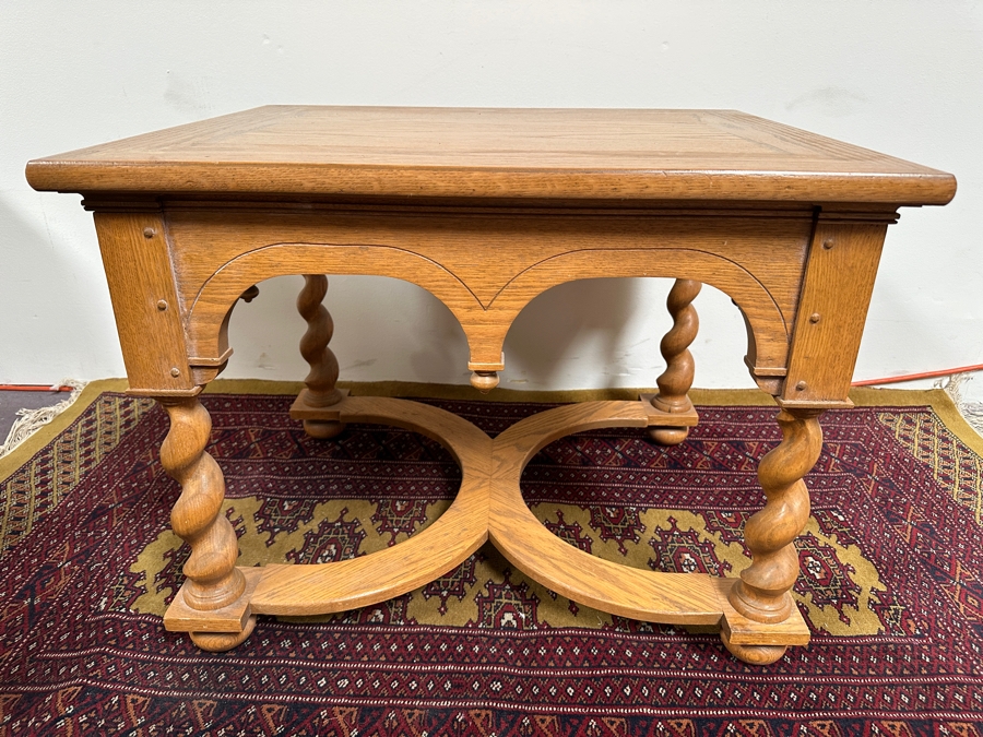 Just Added - Barley Twist Side Table 27.5W X 22.5D X 21H [Photo 4]