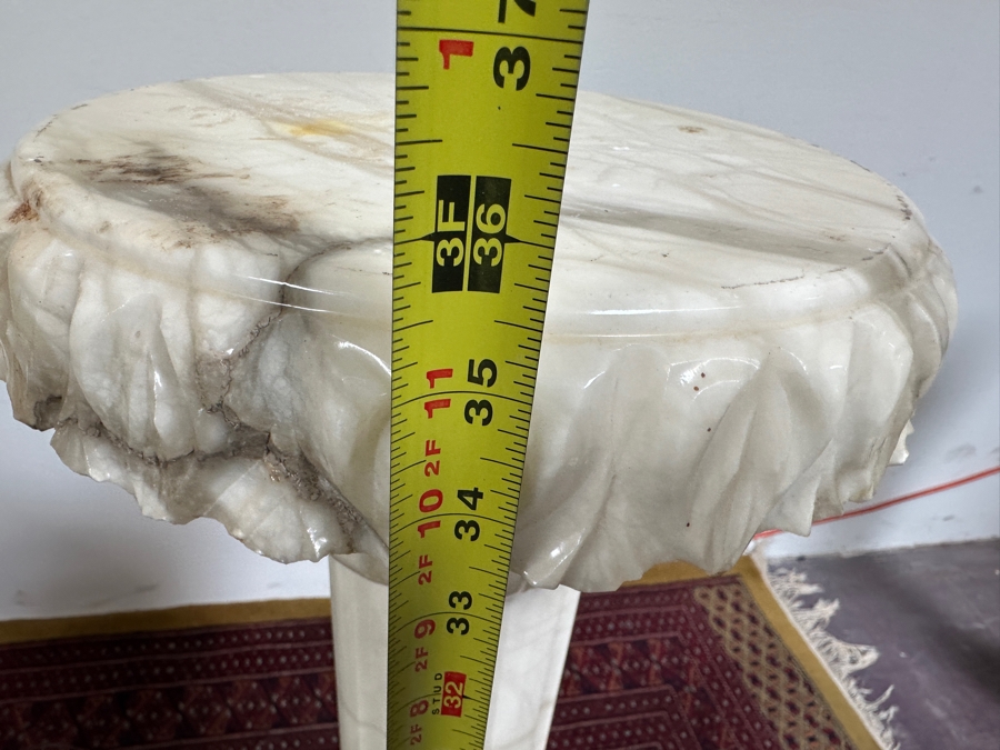 Just Added - Stunning Vintage Carved Marble Pedestal 35.5'H [Photo 11]
