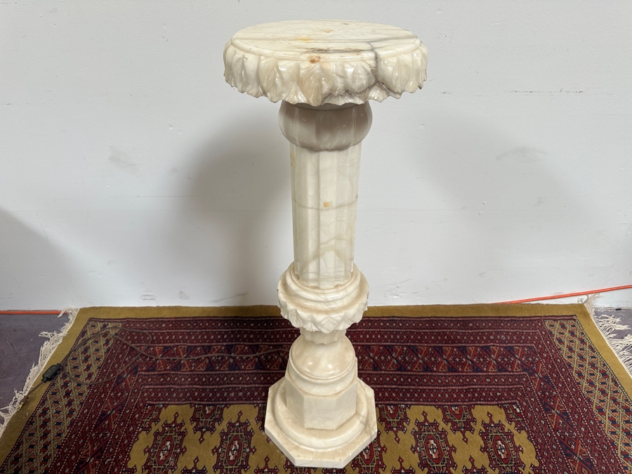 Just Added - Stunning Vintage Carved Marble Pedestal 35.5'H [Photo 3]