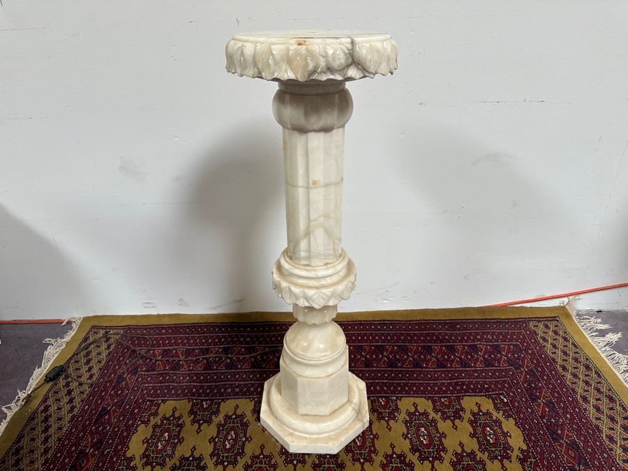 Just Added - Stunning Vintage Carved Marble Pedestal 35.5'H [Photo 8]