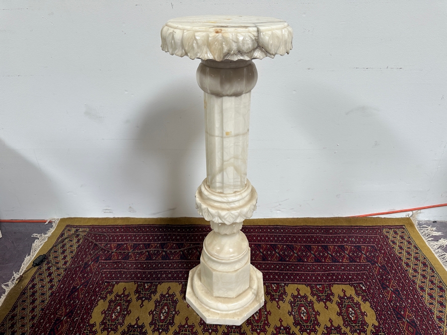 Just Added - Stunning Vintage Carved Marble Pedestal 35.5'H [Photo 7]