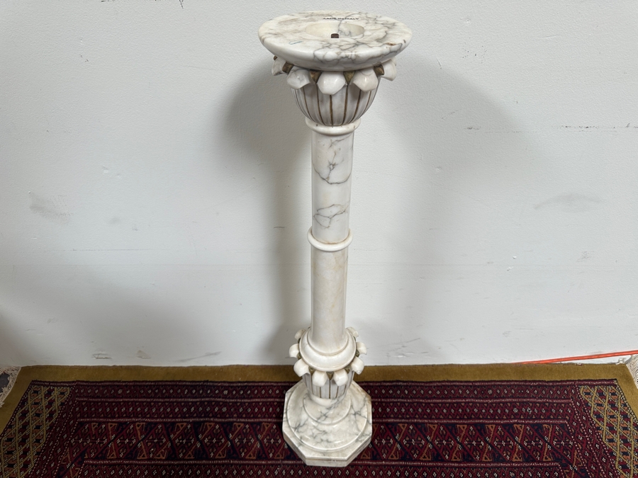 Just Added - Vintage Italian Marble Pedestal Without Top 36'H [Photo 4]