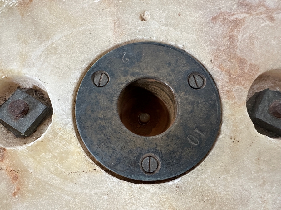 Just Added - Antique Gilt Bronze And Onyx Pedestal - Missing Top 13W X 39.5H [Photo 12]