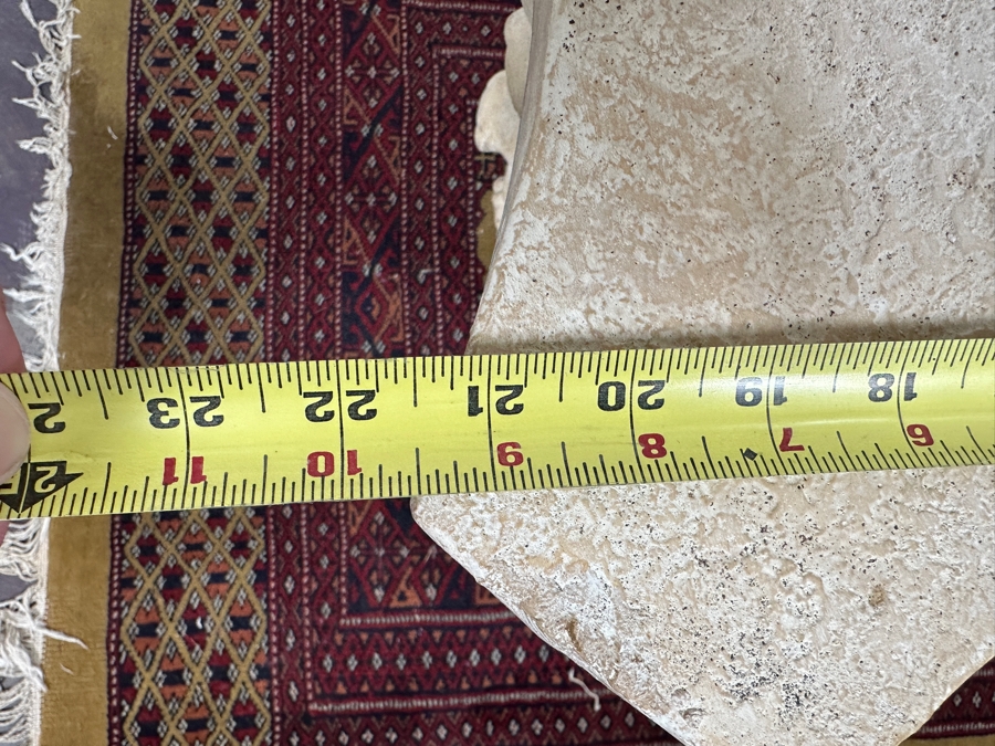 Just Added - Neoclassical Architectural Column Resin Side Tables 21.5W X 22D X 18.5H [Photo 8]