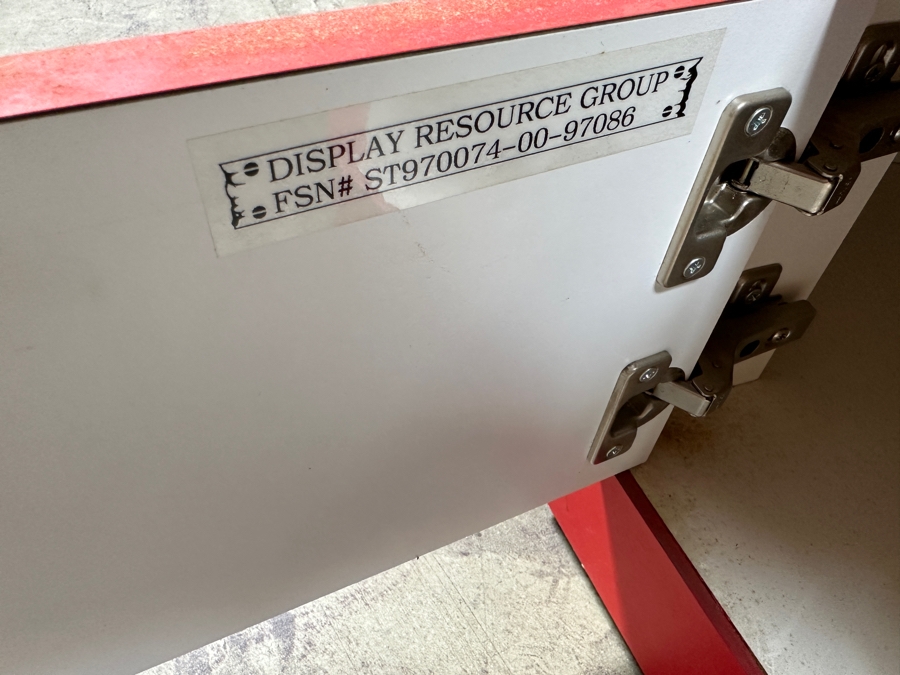 Just Added - Vintage Steiff Bear Button In The Ear Mercantile Store Display Cabinet Perfect For Displaying For Collection Of Steiff Bears 27W X 93H [Photo 13]