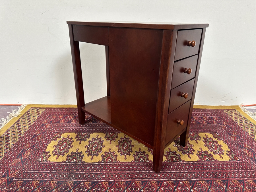 Just Added - Levenger 'No-Room-for-a-Table' Table with Drawers 11.25'W x 24'D x 24'H $429.50 Retail [Photo 6]