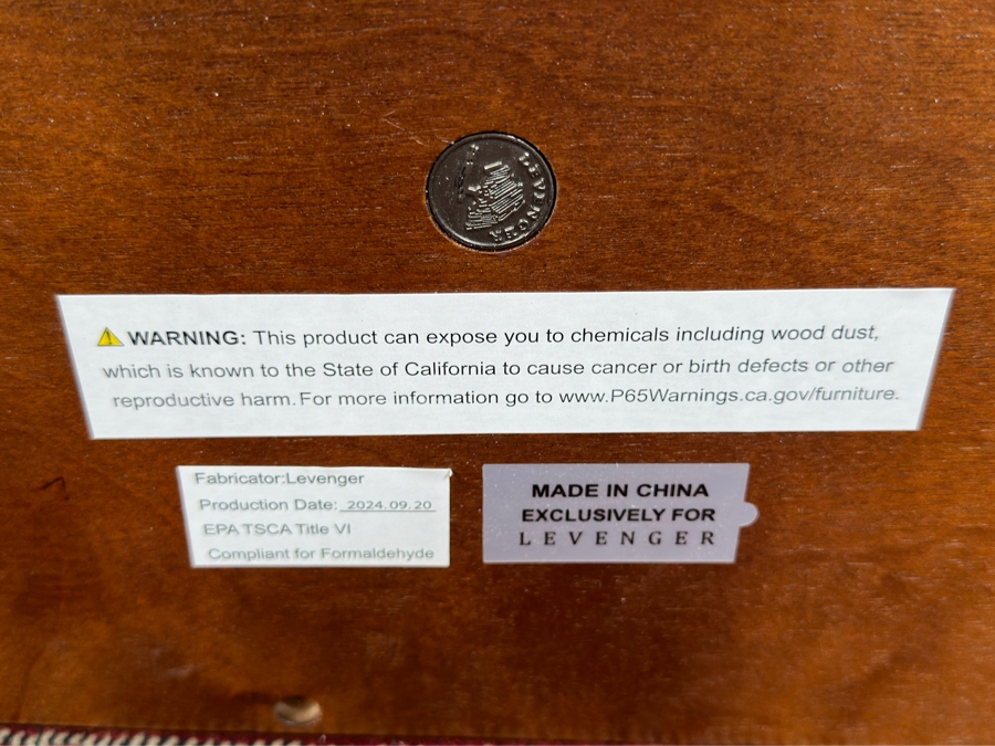 Just Added - Levenger 'No-Room-for-a-Table' Table with Drawers 11.25'W x 24'D x 24'H $429.50 Retail [Photo 13]