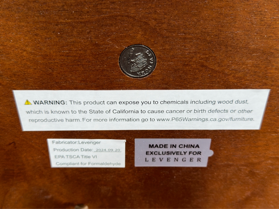 Just Added - Levenger 'No-Room-for-a-Table' Table with Drawers 11.25'W x 24'D x 24'H $429.50 Retail [Photo 12]