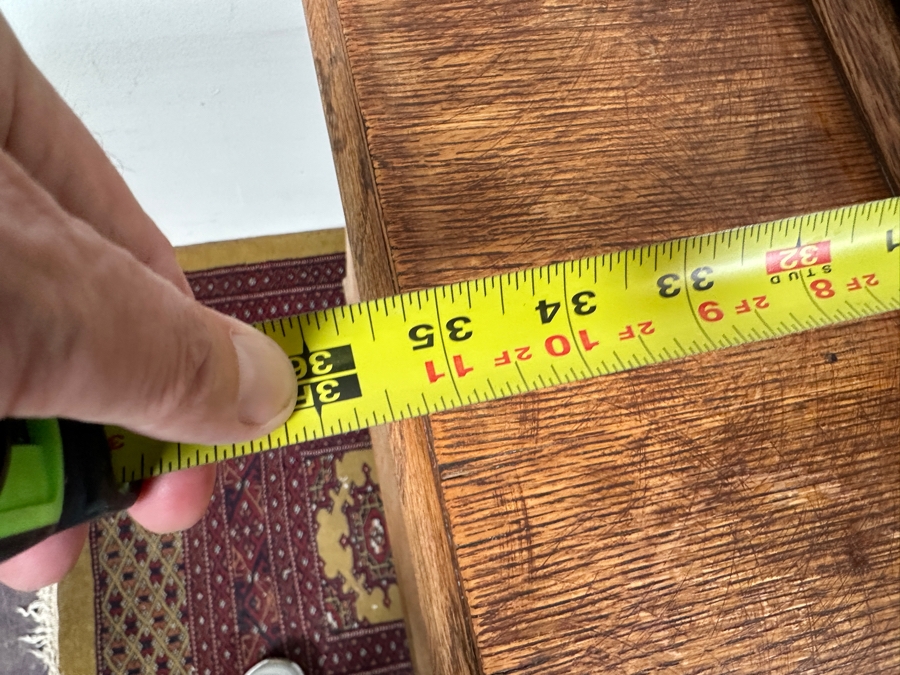 Just Added - Vintage Singer Sewing Machine with Foot Treadle in Tiger Oak Cabinet 36'W x 17'D x 31'H [Photo 18]