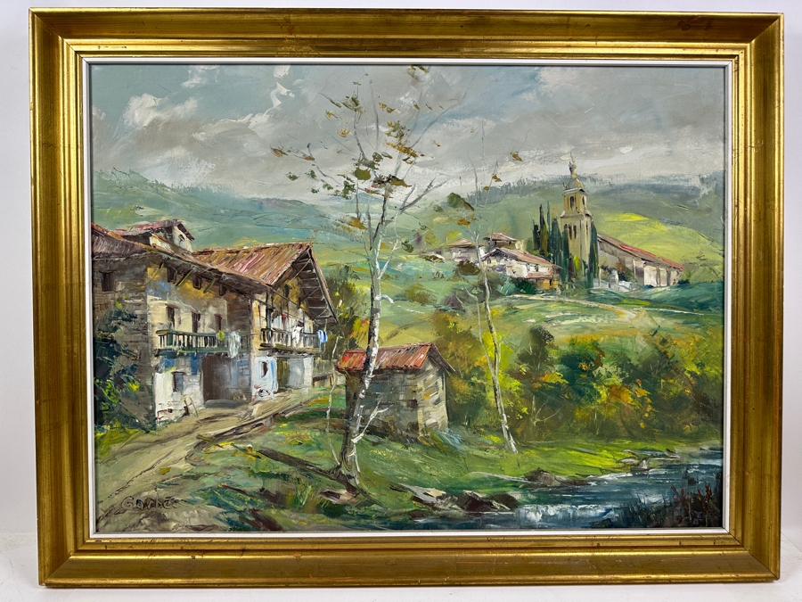 Just Added - Sol Gorbea (1934-1995) Original Abstract Oil Painting On Canvas 29 X 21.5 Framed 32 X 25 [Photo 3]