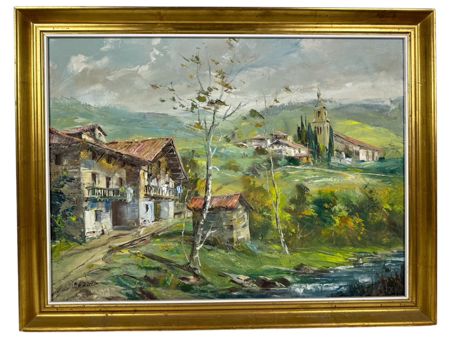 Just Added - Sol Gorbea (1934-1995) Original Abstract Oil Painting On Canvas 29 X 21.5 Framed 32 X 25 [Photo 2]