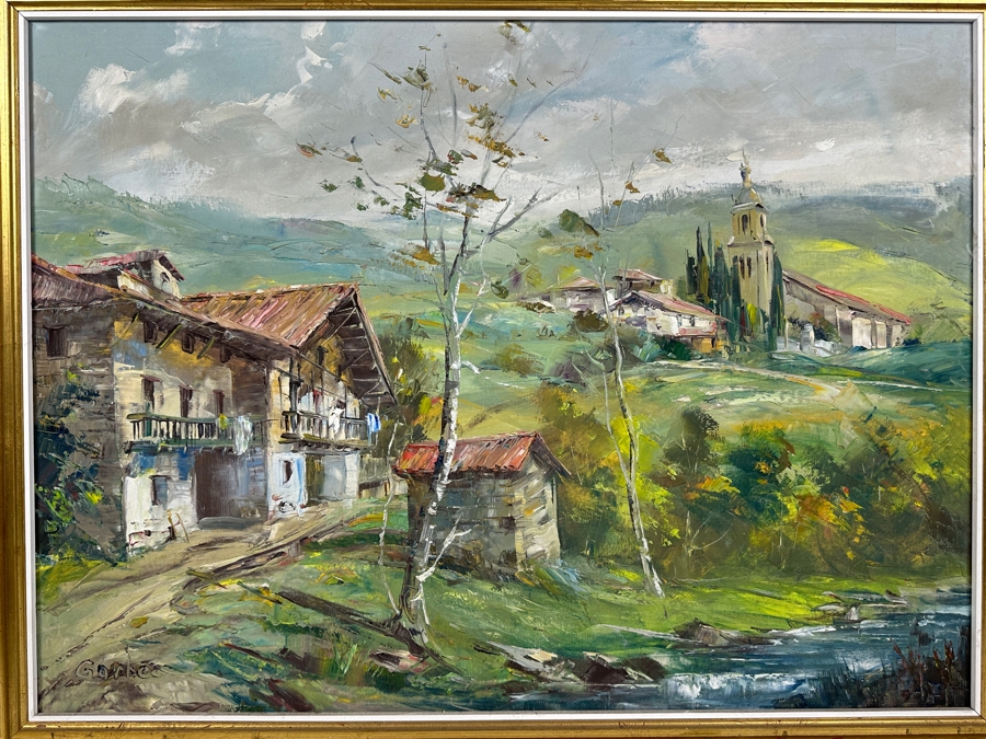 Just Added - Sol Gorbea (1934-1995) Original Abstract Oil Painting On Canvas 29 X 21.5 Framed 32 X 25 [Photo 4]